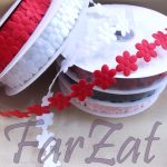 Panglica decorativa cu flori - 23 metri