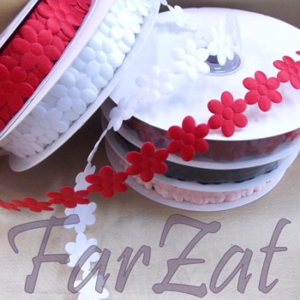 Panglica decorativa cu flori - 23 metri