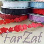 Panglica decorativa cu flori si frunze - imagine 2