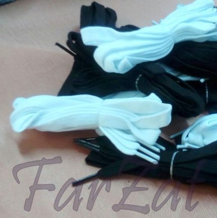 Sireturi pentru incaltaminte - alb, negru