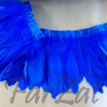 Banda pene porumbel - albastru electric