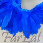 Banda pene porumbel - albastru electric - imagine 2