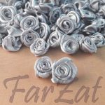 Trandafirasi din saten - gri