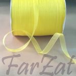 Panglica organza 1 cm - galben - imagine 2