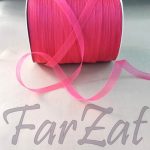 Panglica organza 1 cm - ciclam - imagine 2