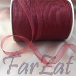 Panglica organza 1 cm - grena - imagine 2