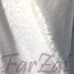 Tesatura brocart model melc - alb