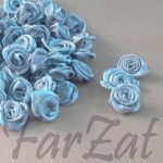 Trandafirasi din saten - gri - imagine 3