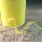 Panglica organza 1 cm - galben