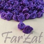 Trandafirasi din saten - mov