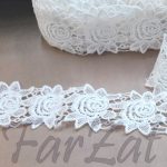 Aplicatie dantela - Model trandafir - imagine 2