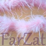 Sal din pene de strut - roz