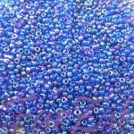 Margele nisip 2 mm - albastru electric cu AB Cod 749 - imagine 3