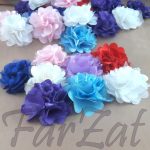 Set flori textile colorate - imagine 10