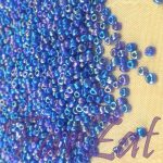 Margele nisip 2 mm - albastru electric cu AB Cod 749