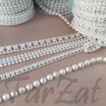 Benzi decorative cu strasuri - Cod 1