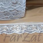 Aplicatie brodata cu paiete - alb - imagine 3