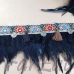 Banda ornamentala cu pene de cocos si ciucuri - imagine 2