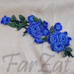 Aplicatie individuala cu flori brodate 3D - Model 1 - imagine 2