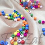 Margele sferice lemn 1 cm - cutie 200 bucati