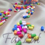 Margele tubulare lemn 1 cm - cutie 300 bucati