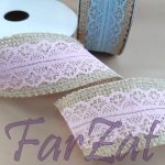 Banda iuta cu dantela cod 2 - 3,5 cm