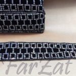 Aplicatie textila cu paiete argintii - Cod 175 - imagine 2