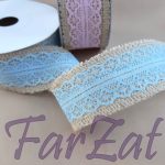 Banda iuta cu dantela cod 2 - 3,5 cm - imagine 3