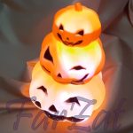 Felinar decorativ pentru Halloween - Dovleac - imagine 4