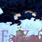 Aplicatie textila cu flori 3D - Cod 11 - imagine 4