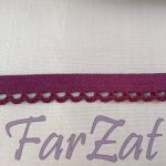 Elatic dantelat 1 cm - Grena - imagine 3