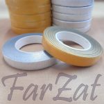 Banda autoadeziva pentru flori - auriu, argintiu