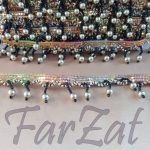 Terminatie textila cu margele - Cod 216