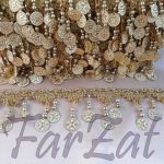 Terminatie textila cu banuti - Cod 217 - imagine 2