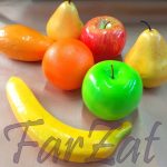 Fructe decorative din plastic