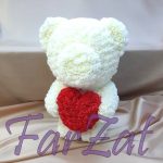 Ursulet cu trandafir - 40 cm