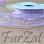 Panglica ornamentala cu inimioare - 2 cm - imagine 3