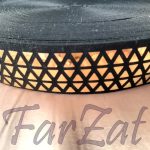 Elastic 3,5 cm cu paiete - la metru - imagine 3