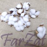 Set cu flori din bumbac