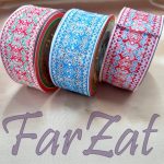 Banda decorativa motive traditionale cod 14 - 4 cm