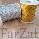 Ata elastica 1 mm - auriu, argintiu