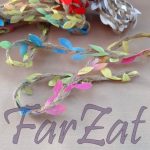 Sfoara din iuta cu frunze colorate