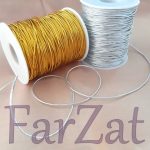 Ata elastica 1 mm - auriu, argintiu - imagine 2