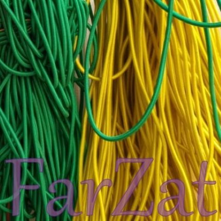 Snur elastic tubular colorat - 3 mm