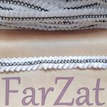 Aplicatie textila satinata cu strasuri - Cod 241 - imagine 2