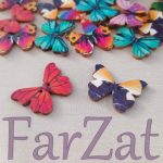 Nasturi din lemn model fluture - Cod 12 - imagine 2