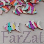 Nasturi din lemn model pestisor - Cod 14 - imagine 2