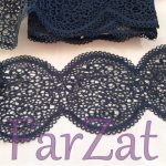 Broderie neagra 10 cm - Cod 12 - imagine 2