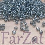 Margele nisip sferice 4 mm cod 734 - Fume cu miez argintiu - imagine 2