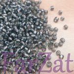 Margele nisip sferice 4 mm cod 734 - Fume cu miez argintiu